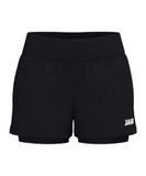 JAKO 2-in-1 Shorts One dames zwart 36