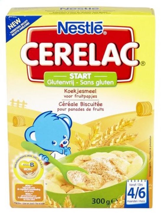 1x Nestle - Cerelac koekjesmeel voor fruitpapjes - 300g