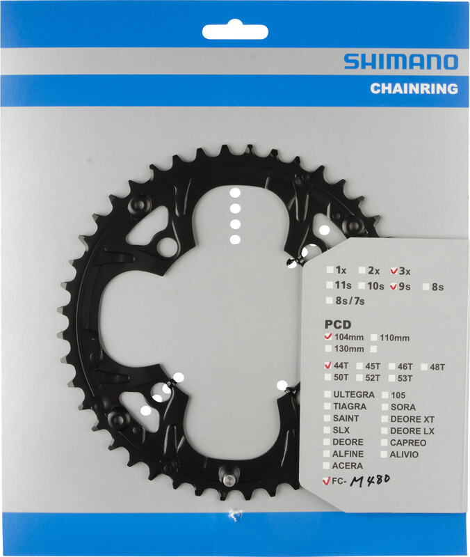 Shimano Deore FC-M480 kettingblad zwart