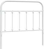 vidaXL Metalen Hoofdbord Wit - 100 cm