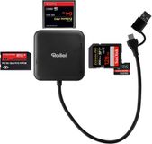 Rollei 25102 geheugenkaartlezer USB 3.0 Type-A/Type-C Zwart