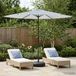 Maison Exclusive - Parasol de jardin avec pied, rectangulaire, 3 x 3 mètres, polyester