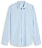 Tom Tailor Overhemd met normale pasvorm en stretch - Maat S - Light Metal Blue