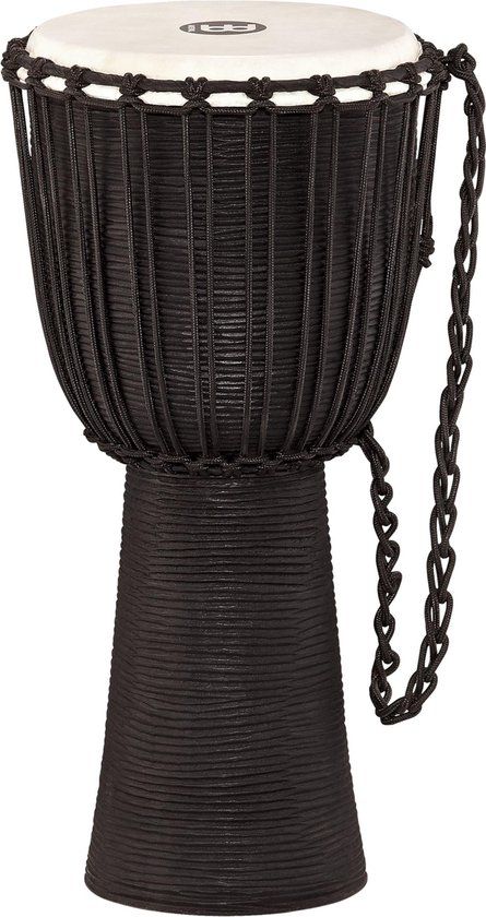 Meinl HDJ3L Headliner Rope Tuned Wood Djembe Black River djembé