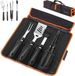 Deuba BBQ Bestek - 4-delige Set RVS Opbergtas - Vaatwasmachinebestendig