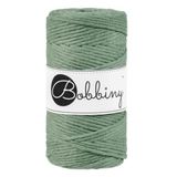 Bobbiny Macramé garen, 3 mm, 100 m, eucalyptusgroen