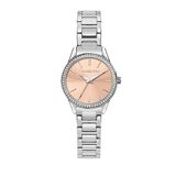 Trussardi Montre à quartz analogique pour adultes avec bracelet en acier inoxydable R2453151521, argent, sunray, Bracelet