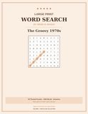Large Print Word Search for Adults & Seniors: The Groovy 1970s