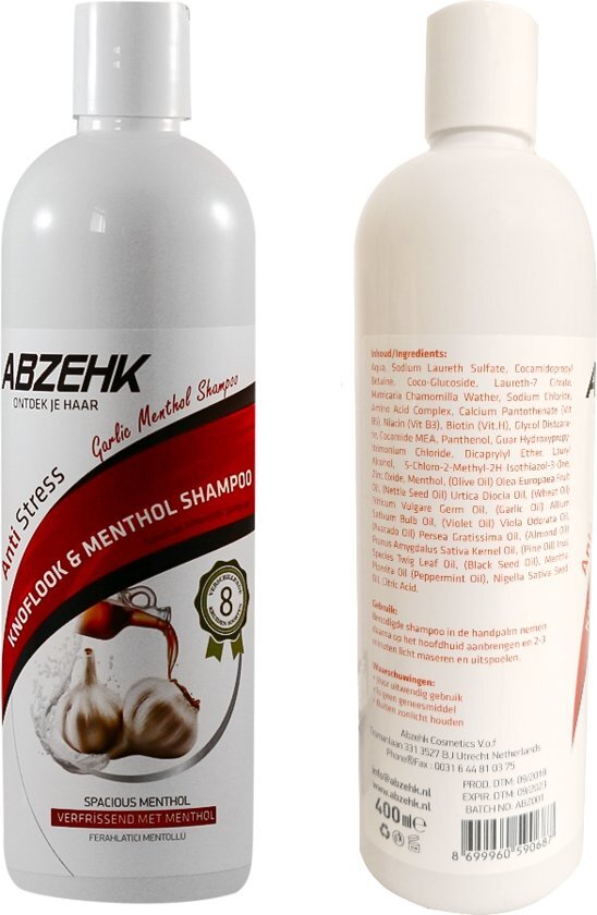 Abzehk Knoflook & Menthol Shampoo