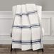 Lush Decor Boerderij Stripe Throw deken, 60 "x 50", Navy