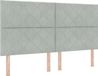 vidaXL Boxspringbed met hoofdeinde Lichtgrijs 180 x 200 cm Fluweel