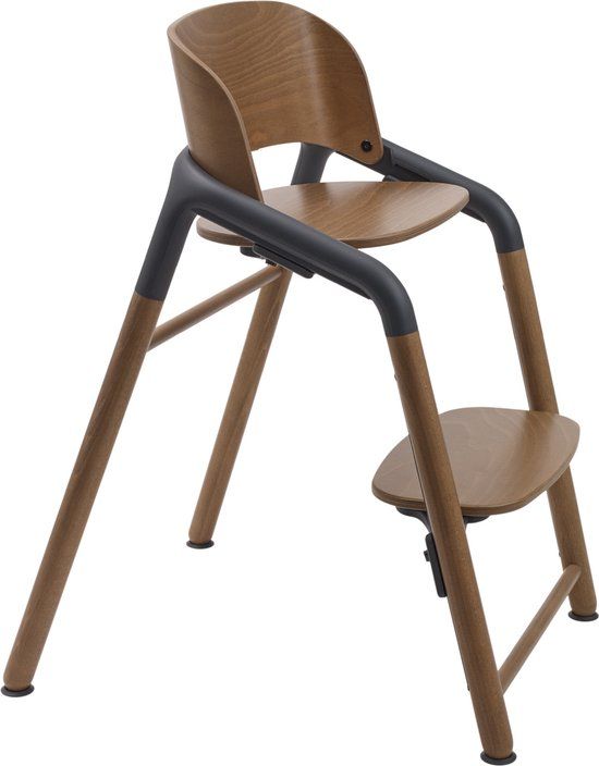 Bugaboo Giraffe Houten Kinderstoel - Dark Wood/Grey