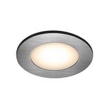 Nordlux Leonis - set van 3 - Ø 85 mm, Ø 68 mm inbouwmaat - 4,5W LED incl. - IP65 - nikkel