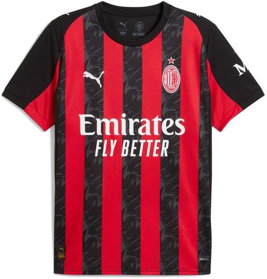 Puma AC Milan Thuisjersey Replica T-Shirt - Rood - Maat S