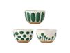 Bloomingville Bol Linora 58 cl Lot de 3 Vert