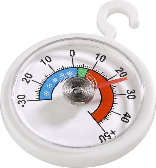 Xavax Koelkast & Diepvries Thermometer Rond - Wit