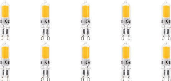 Velvalux G9 LED Lamp 10-Pack - Dimmable 3W 4000K - Replaces 32W