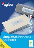 Agipa Universele etiketten, 105,0 x 74,0 mm, Wit