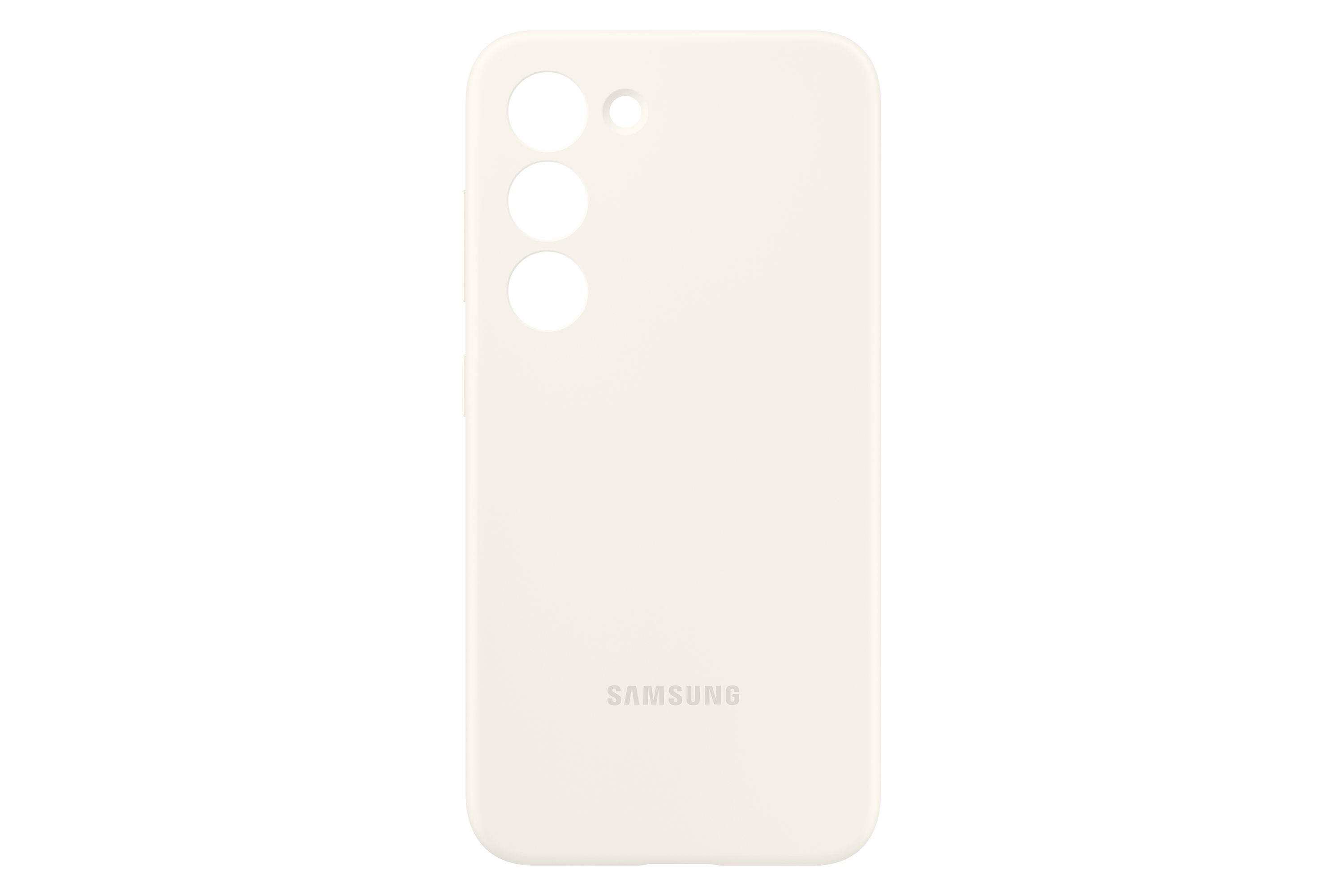 Samsung Galaxy S23 Silicone Cover Case - Cream