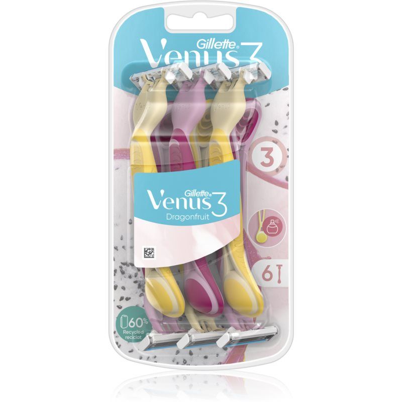 Gillette Venus 3 Dragonfruit - Jednorázová Holítka - 6 Ks - 3 ml - 1 stuk(s)