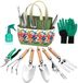Unyqoos® Complete 9-delige tuingereedschapset met ergonomische handgrepen en opbergtas