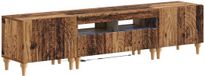 vidaXL meuble TV 3 pièces bois vieilli bois de placage