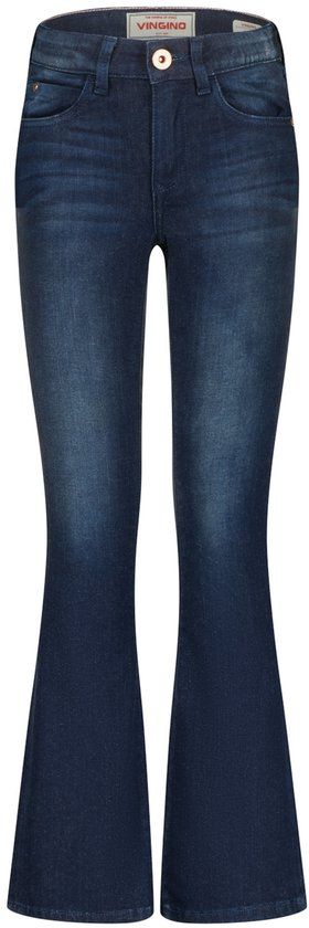 Vingino Britte Meisjes Jeans - Deep Dark - Maat 158