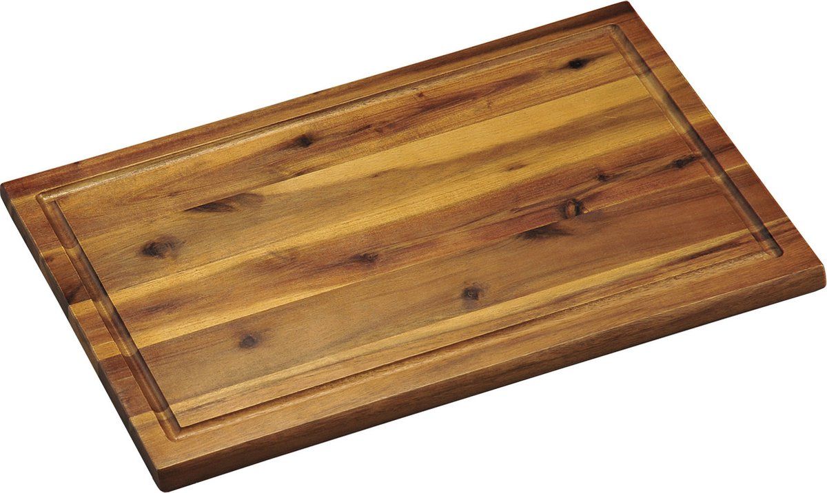 KESPER Acacia houten snijplanken set 21 x 32 en 26 x 40 cm - 2 stuks - bruin