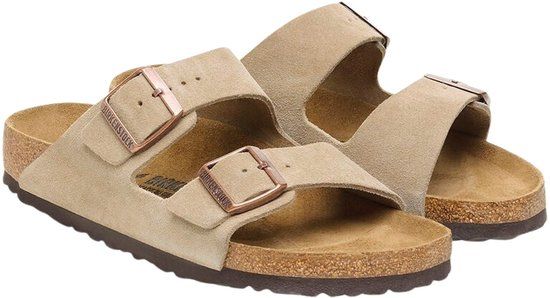 Birkenstock Arizona Dames Slippers - Taupe - Maat 40 - Lente/Zomer 2024
