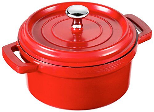 Lacor 25909 Rood Gietijzeren Steelpan D.9,5 cm
