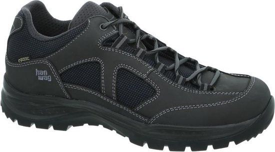 Hanwag Gritstone II GTX - Heren waterdichte lage wandelschoenen - Asphalt/Black - Maat 43