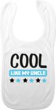 Bellatio Decorations Baby slabbetje - Blauw - Cool like my uncle