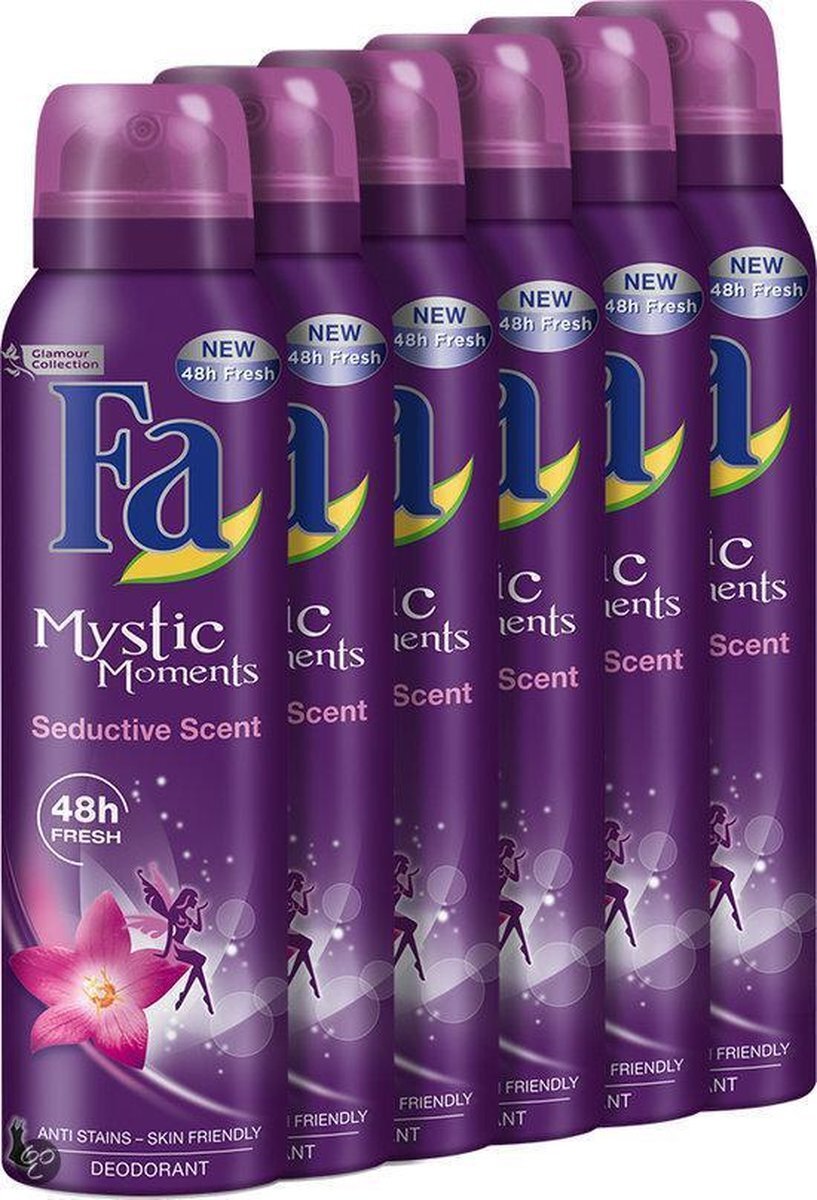 Fa Deospray Mystic Moments - 6 st - voordeelverpakking