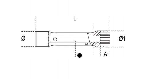 Beta Dubbelzijdige Zeskant Buiskopsleutel 18x19mm - 160mm