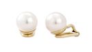 Traveller pareloorclip - met 10mm Swarovski Crystal parel crÃ¨me - 22ct verguld - #714010
