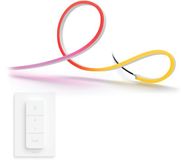 Philips Hue Neon LED strip outdoor 3 mètre - Blanc et Coloré - Bande lumineuse - Incl. Hue Dimmer Switch - Hue White and Color Ambiance