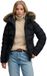Superdry Fuji Gewatteerde Jas Met Capuchon En Imitatiebont Dames Zwart