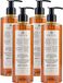 PRIJA doucheshampoo pour corps et cheveux, 4 x 100 ml – un produit nettoyant rafraîchissant, 100% naturel