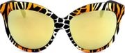 Italia Independent 0092-zef-001 Damen-Sonnenbrille, Orange/Schwarz