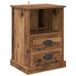 vidaXL Nachtkastje Oud hout 60 x 43 x 36 cm Bewerkt hout