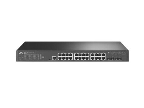 TP-LINK TL-SG3428X-UPS Switch | 24-Port Gigabit | 4x 10GE SFP+ | L2+ Managed | UPS