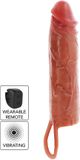 Get Real Scala 2.0 b.v. Hydrated Skin Penis Silicone Sleeve Vibrating 20 cm - Caramel