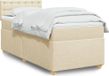Maison Exclusive - Lit boxspring avec matelas, couleur crème, 100 x 200 cm, textile