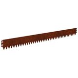 vidaXL Gazonrand met omgevouwen bovenrand 20 st 103x10cm staal