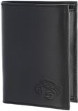 oxmox Leren portemonnee Leather RFID Protect Kombibörse Crab 2.0 Embossed Black zwart