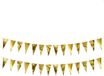 Merkloos / Sans marque Partydeco Sp. Z O. O. 2x Metallic gouden vlaggenlijnen 2 meter