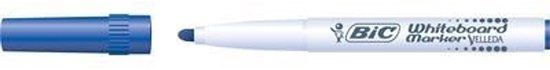 BIC Velleda Whiteboard Marker, 12 stuks, blauw, met ronde punt, lijndikte: 1,4 mm, reukloos, compact formaat