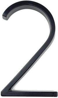 Jumada's - Huisnummer 2 - Zwart - 125mm - Acrylaat