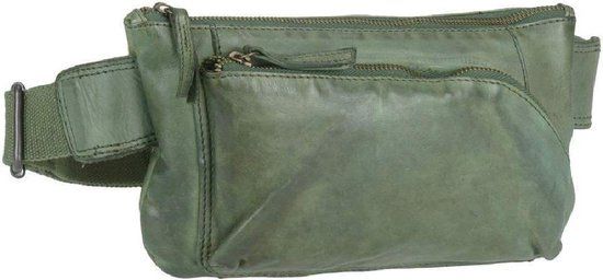 Bear Design Bella Leather Waist Bag - Green - Unisex
