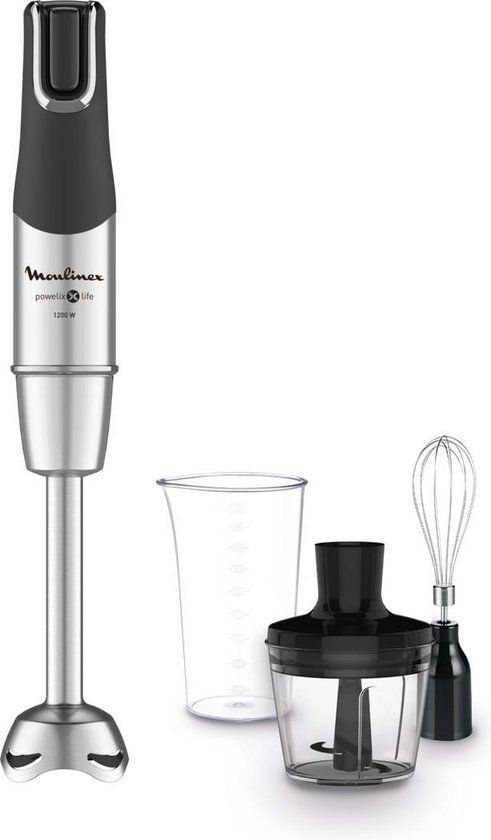 Moulinex InfinyForce Pro Staafmixer - 1200W - Zwart/Titanium